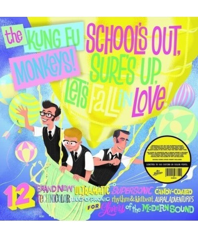 The Kung Fu Monkeys School's Out Surf's Up Let's Fall In Love Vinyl Record $9.82 Vinyl