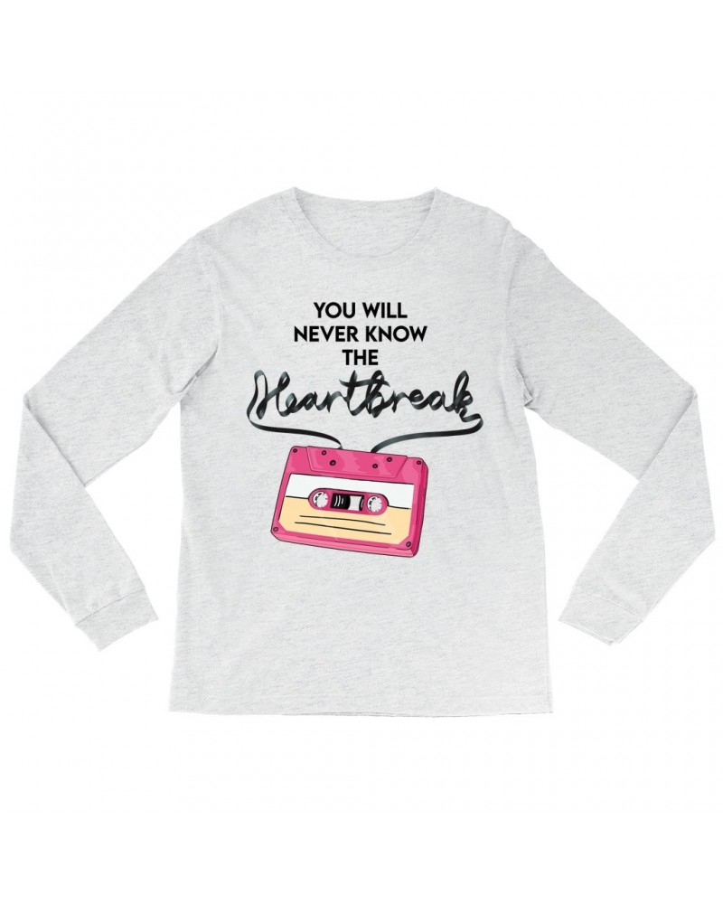 Music Life Long Sleeve Shirt | Cassette Heartbreak Shirt $6.30 Shirts