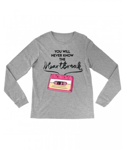 Music Life Long Sleeve Shirt | Cassette Heartbreak Shirt $6.30 Shirts