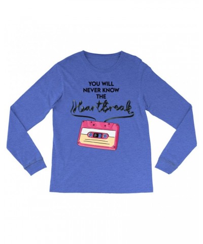 Music Life Long Sleeve Shirt | Cassette Heartbreak Shirt $6.30 Shirts