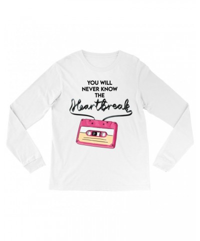 Music Life Long Sleeve Shirt | Cassette Heartbreak Shirt $6.30 Shirts