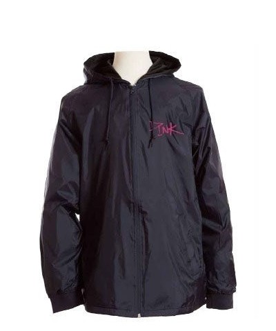 P!nk Embroidered Black Tech Jacket $6.76 Outerwear