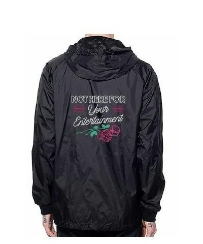 P!nk Embroidered Black Tech Jacket $6.76 Outerwear