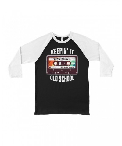 Music Life 3/4 Sleeve Baseball Tee | Keepin' It Old School Shirt $7.21 Shirts