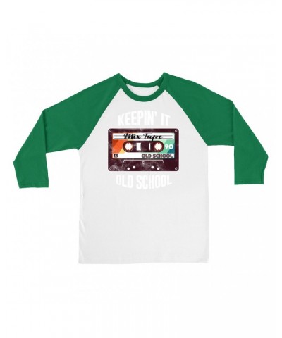 Music Life 3/4 Sleeve Baseball Tee | Keepin' It Old School Shirt $7.21 Shirts