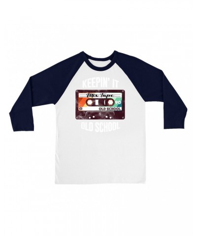 Music Life 3/4 Sleeve Baseball Tee | Keepin' It Old School Shirt $7.21 Shirts