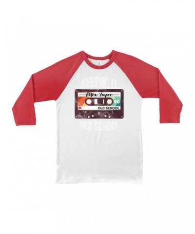 Music Life 3/4 Sleeve Baseball Tee | Keepin' It Old School Shirt $7.21 Shirts