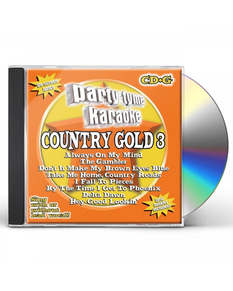 Party Tyme Karaoke Country Gold 3 (8+8-song CD+G) CD $13.86 CD