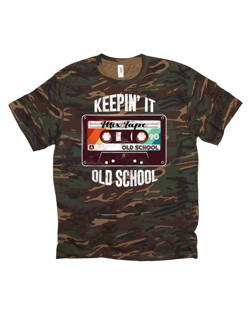 Music Life Camo Shirt | Keepin' It Old School Shirt $9.59 Shirts