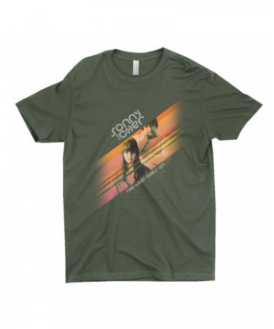 Sonny & Cher T-Shirt | The Beat Goes On Orange Stripes Shirt $7.99 Shirts