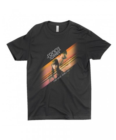 Sonny & Cher T-Shirt | The Beat Goes On Orange Stripes Shirt $7.99 Shirts