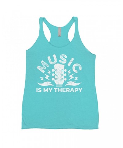 Music Life Colorful Racerback Tank | Music Is My Therapy Tank Top $6.88 Shirts