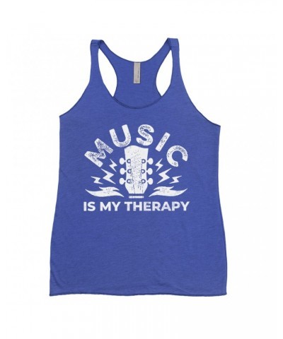 Music Life Colorful Racerback Tank | Music Is My Therapy Tank Top $6.88 Shirts