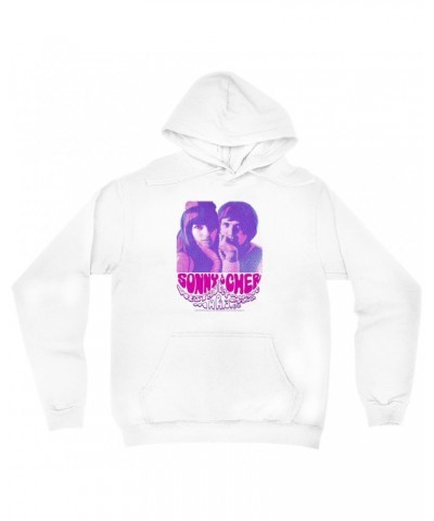 Sonny & Cher Hoodie | Westbury Music Fair Psychedelic Flyer Hoodie $7.55 Sweatshirts