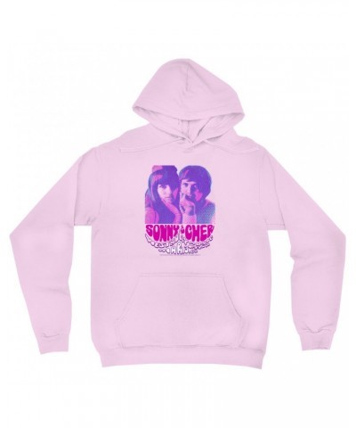 Sonny & Cher Hoodie | Westbury Music Fair Psychedelic Flyer Hoodie $7.55 Sweatshirts