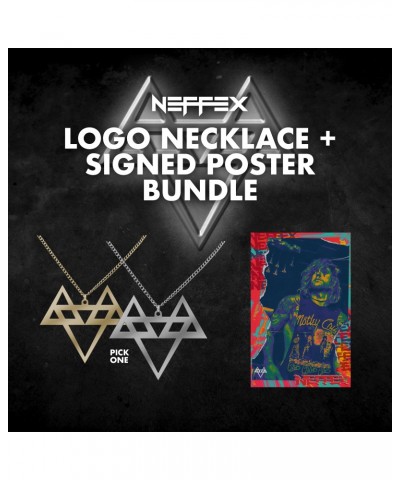 NEFFEX Logo Necklace + Signed Poster Bundle $6.83 Decor