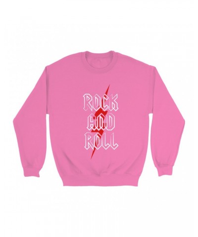 Music Life Colorful Sweatshirt | Rock n' Roll Bolt Sweatshirt $8.24 Sweatshirts