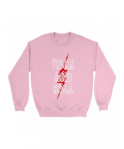 Music Life Colorful Sweatshirt | Rock n' Roll Bolt Sweatshirt $8.24 Sweatshirts