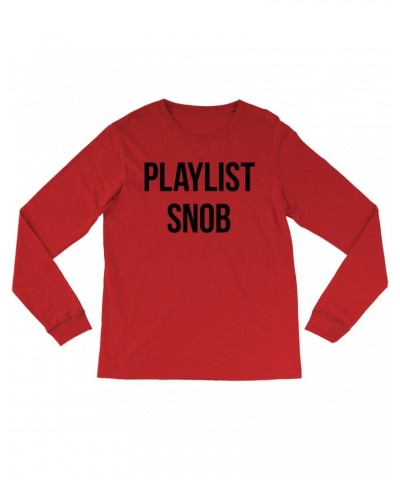 Music Life Long Sleeve Shirt | Playlist Snob Shirt $2.27 Shirts