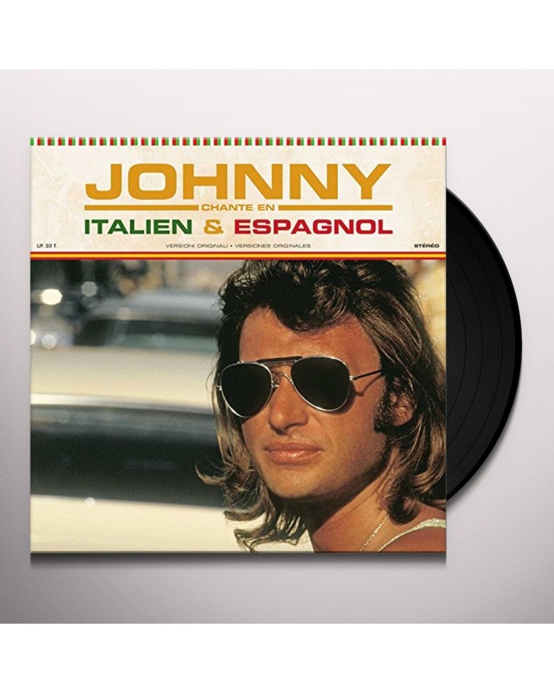 Johnny Hallyday JOHNNY CHANTE EN ITALIEN ET ESPAGNO Vinyl Record $5.59 Vinyl