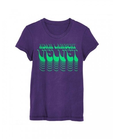 Adam Lambert Purple Women's Flock Tee + Download $4.93 Shirts