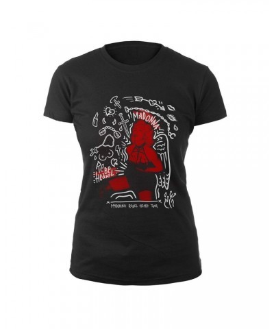 Madonna Graphic Street Art Tour Ladies Tee $8.12 Shirts