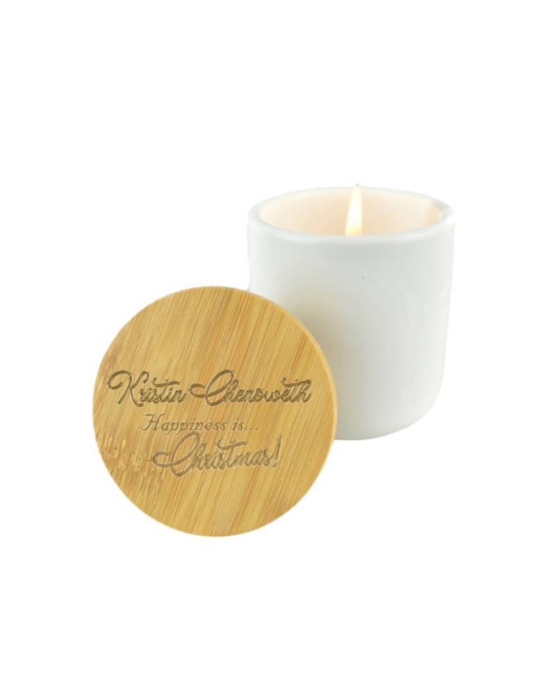 Kristin Chenoweth "HAPPINESS is...Christmas!" Matara Spice Soy Candle $5.55 Decor