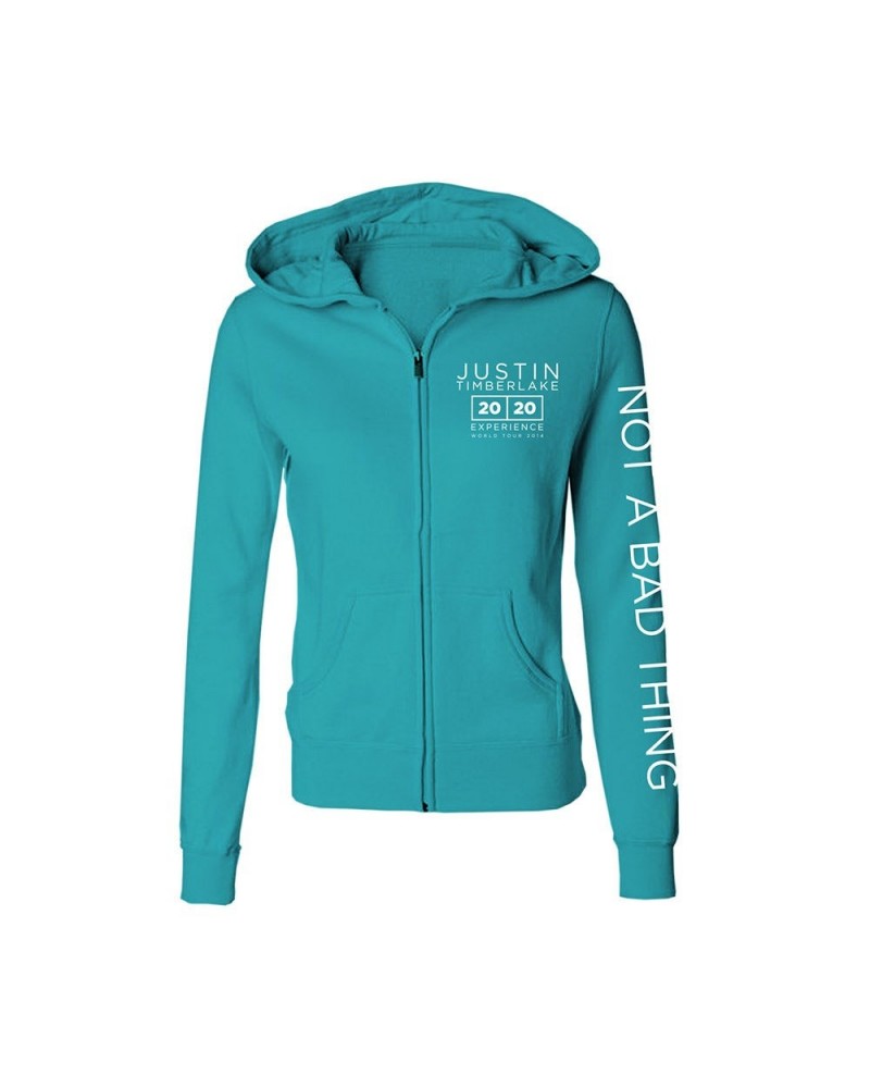 Justin Timberlake Teal 20/20 Experience Hoodie $7.29 Sweatshirts