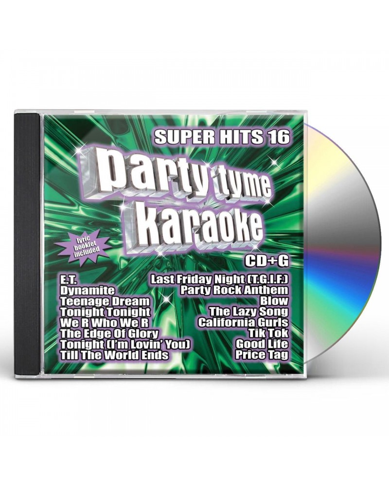 Party Tyme Karaoke Super Hits 16 (16-song CD+G) CD $22.03 CD