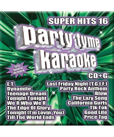 Party Tyme Karaoke Super Hits 16 (16-song CD+G) CD $22.03 CD