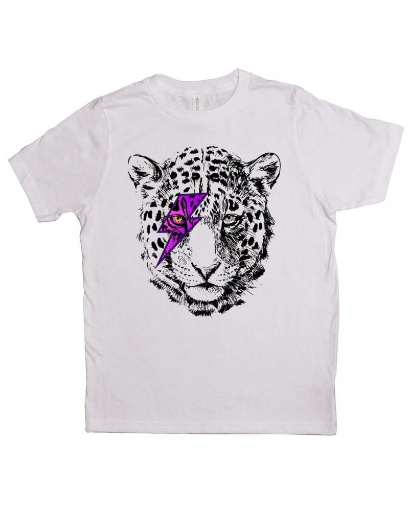 Music Life Kids T-Shirt | Glam Rock Leopard Kids Shirt $6.79 Kids