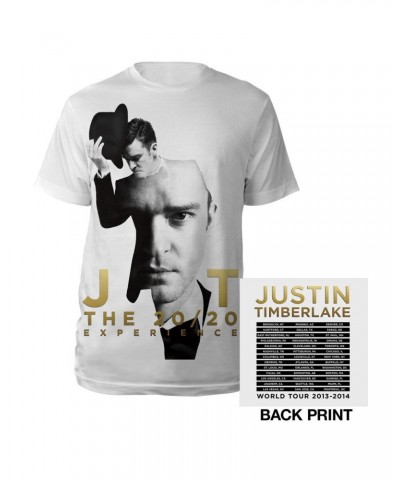 Justin Timberlake Gold Double Exposure T-Shirt $8.99 Shirts