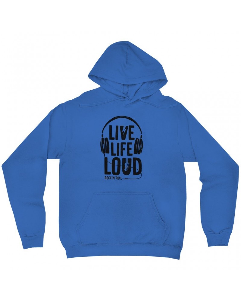 Music Life Hoodie | Live Life Loud Hoodie $14.96 Sweatshirts