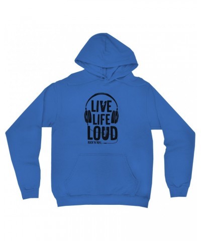 Music Life Hoodie | Live Life Loud Hoodie $14.96 Sweatshirts