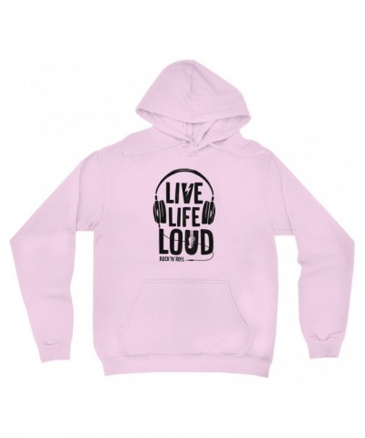 Music Life Hoodie | Live Life Loud Hoodie $14.96 Sweatshirts