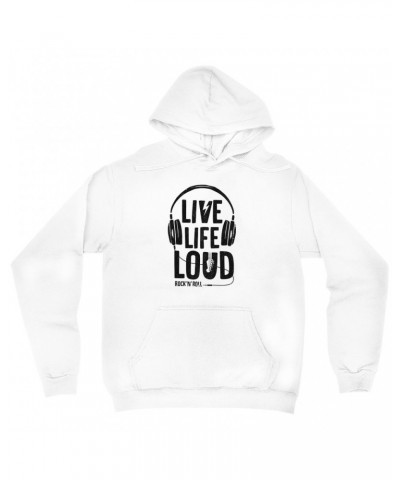 Music Life Hoodie | Live Life Loud Hoodie $14.96 Sweatshirts