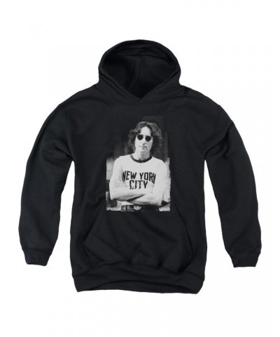 John Lennon Youth Hoodie | NEW YORK Pull-Over Sweatshirt $10.07 Sweatshirts