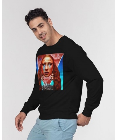 Phenix Red MF DOWN - Men's Classic French Terry Crewneck Pullover $7.98 Sweatshirts