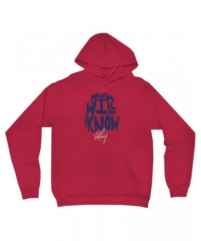 Whitney Houston Hoodie | How Will I Know Navy Design Distressed Hoodie $13.10 Sweatshirts