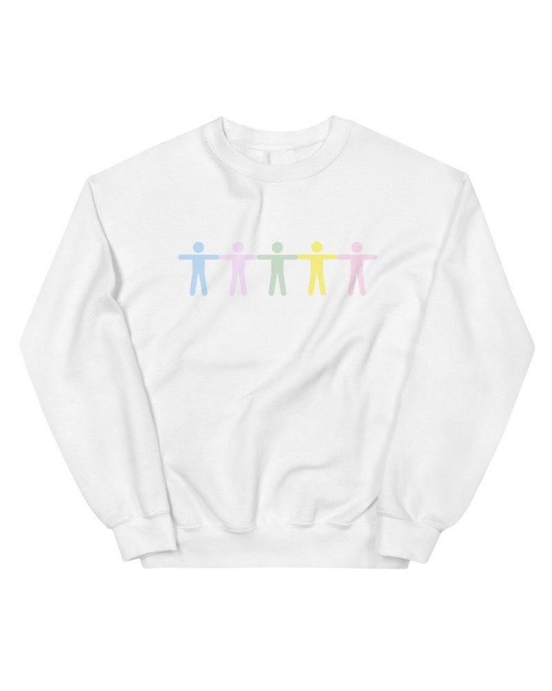 Jordan Suaste GRADIENT BODY WHITE CREWNECK $5.54 Sweatshirts