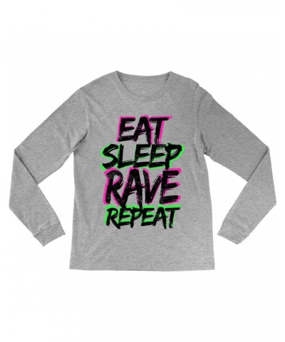 Music Life Long Sleeve Shirt | Eat Sleep Rave Repeat Shirt $13.50 Shirts