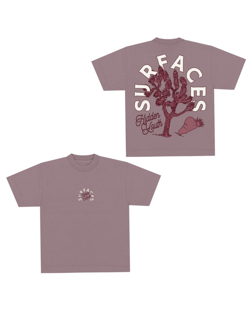 Surfaces Hidden Youth Mauve Cactus T-Shirt $7.59 Shirts