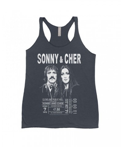 Sonny & Cher Bold Colored Racerback Tank | Cleaveland Hall Concert Ticket Stub Shirt $5.63 Shirts