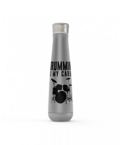 Music Life Water Bottle | Drumming Is My Cardio Water Bottle $3.20 Drinkware