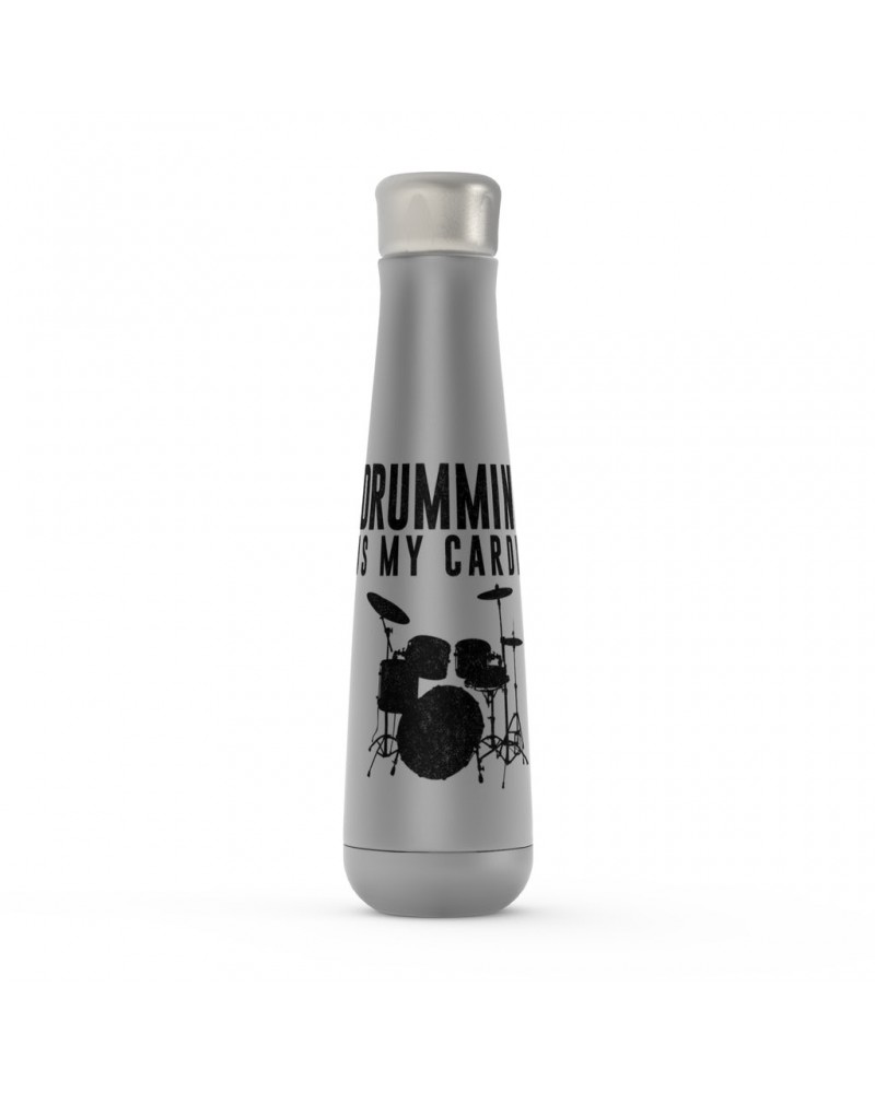 Music Life Water Bottle | Drumming Is My Cardio Water Bottle $3.20 Drinkware