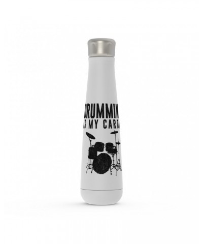 Music Life Water Bottle | Drumming Is My Cardio Water Bottle $3.20 Drinkware