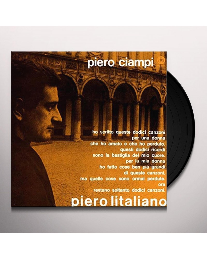 Piero Ciampi PIERO L'ITALIANO Vinyl Record $5.30 Vinyl