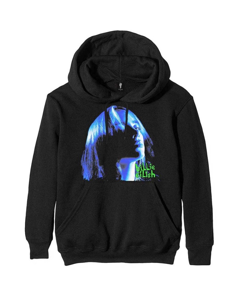 Billie Eilish Hoodie - Neon Shadow Blue $11.10 Sweatshirts